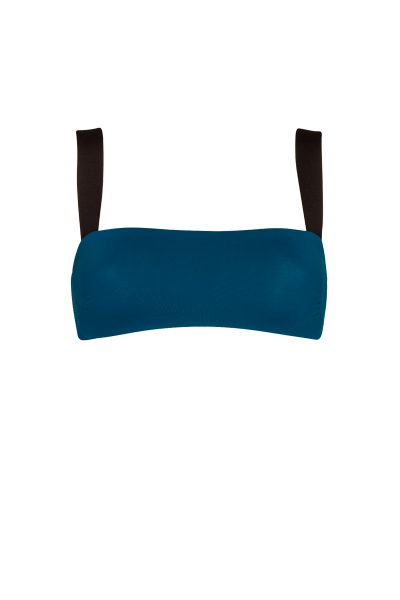 Lina Deep Blue bandeau top