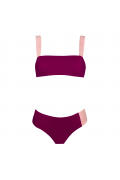 Lina bandeau and Alma bottom Burgundy