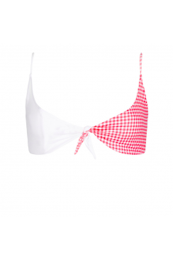 Haut bicolore Paloma Gingham