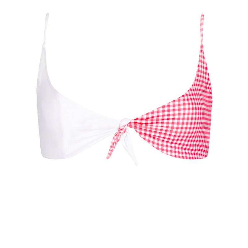 Paloma Gingham bicolore top