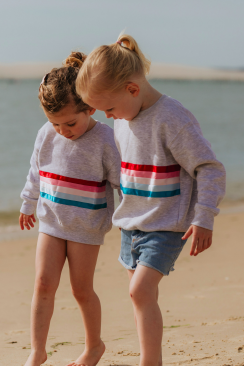 Kids Rainbow Grey Sweatshirt