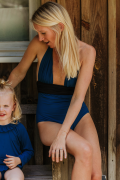 Dalia One Piece Deep Blue
