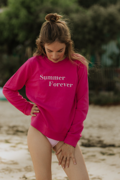 Ava Bright Pink Sweatshirt