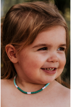 Collier enfant Heishi Vert
