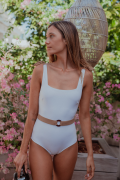 Alba White one piece